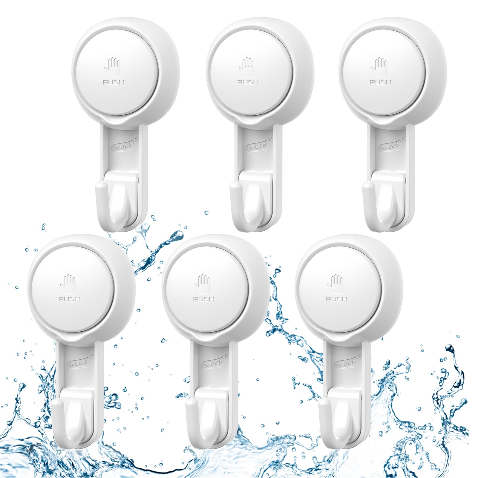 Marchpower Suction Cup Hooks, Heavy Duty Hooks Hold up to 11LB