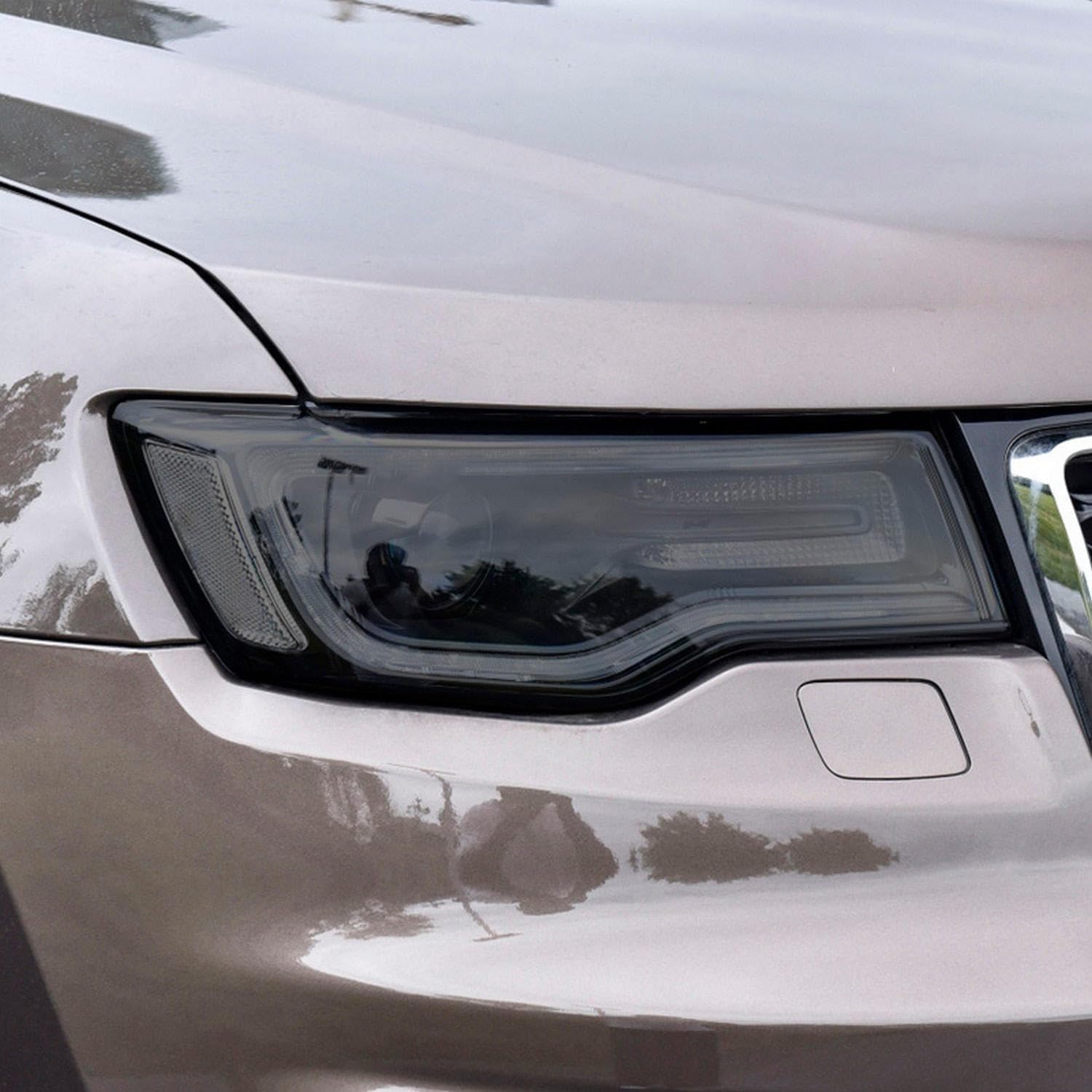 Film protection phare TPU noir Grand Cherokee pour trajets et outdoor