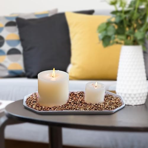 Miniatura 5 de HappyFiller Gold Nuggets - Gravas de vidrio triturado, piedras de arena de 1.2 libras para manualidades, arte de resina, rellenos de jarrones,