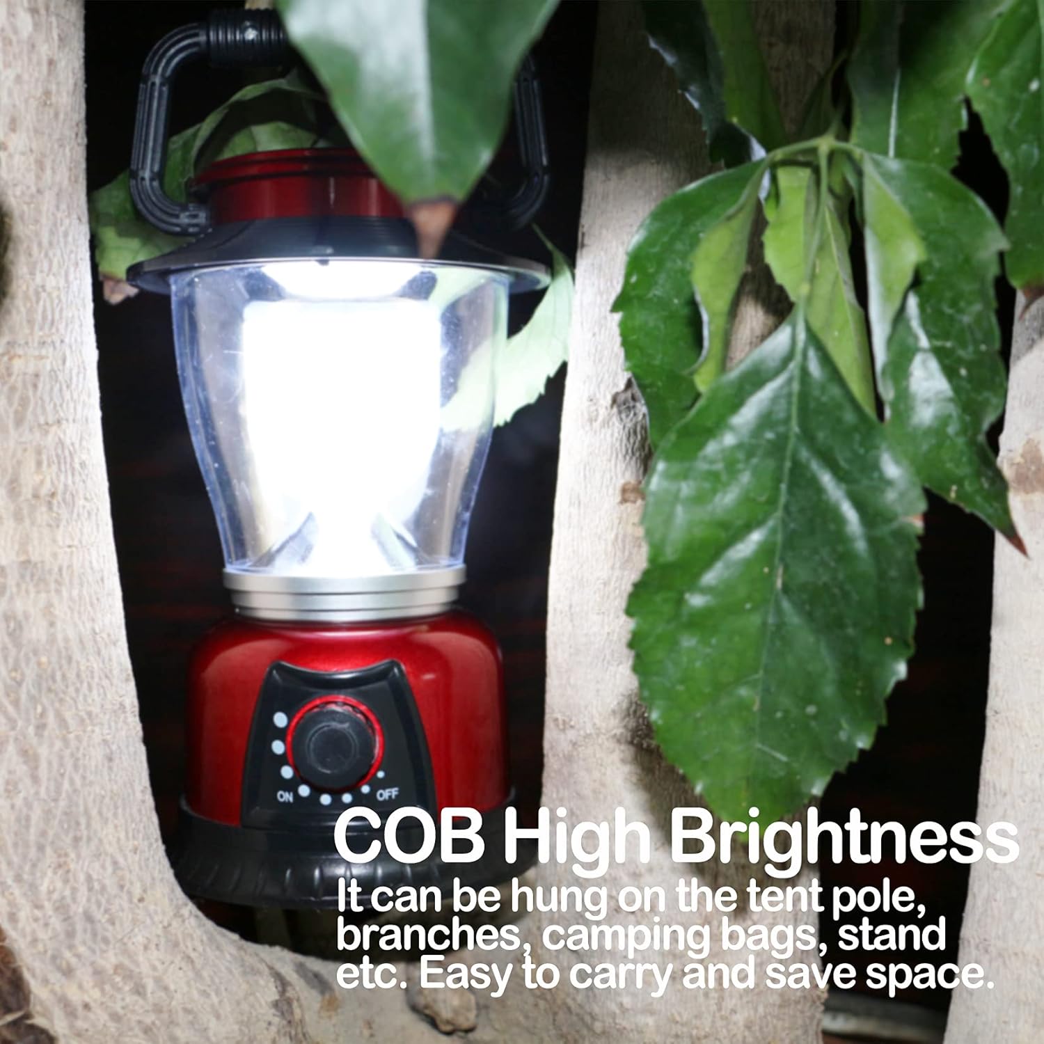 Camping Lantern Battery Powered Decorative Variable Power Retro Light, Adjustable Brightness Dimmable Camping Lamp for Hiking, Fishing, Repairing and Emergency Lighting 4 Pack (4)