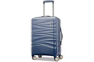 Cascade Hardside Expandable Luggage with 8 Wheels, Slate Blue, 20-Inch Spinner: the...