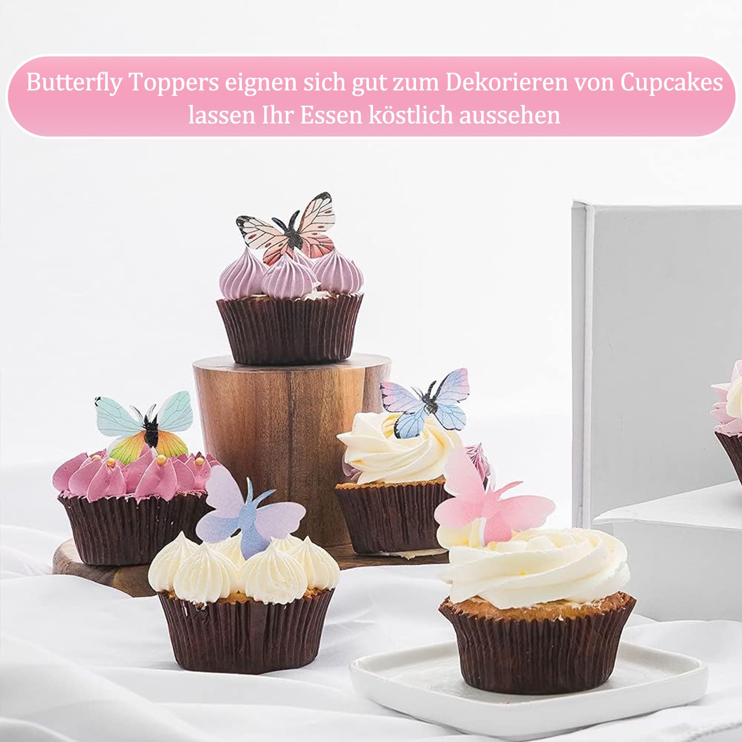Schmetterling Kuchen Deko Set – 11-teilig, 3D-Papierschmetterlinge Für Torten & Cupcakes