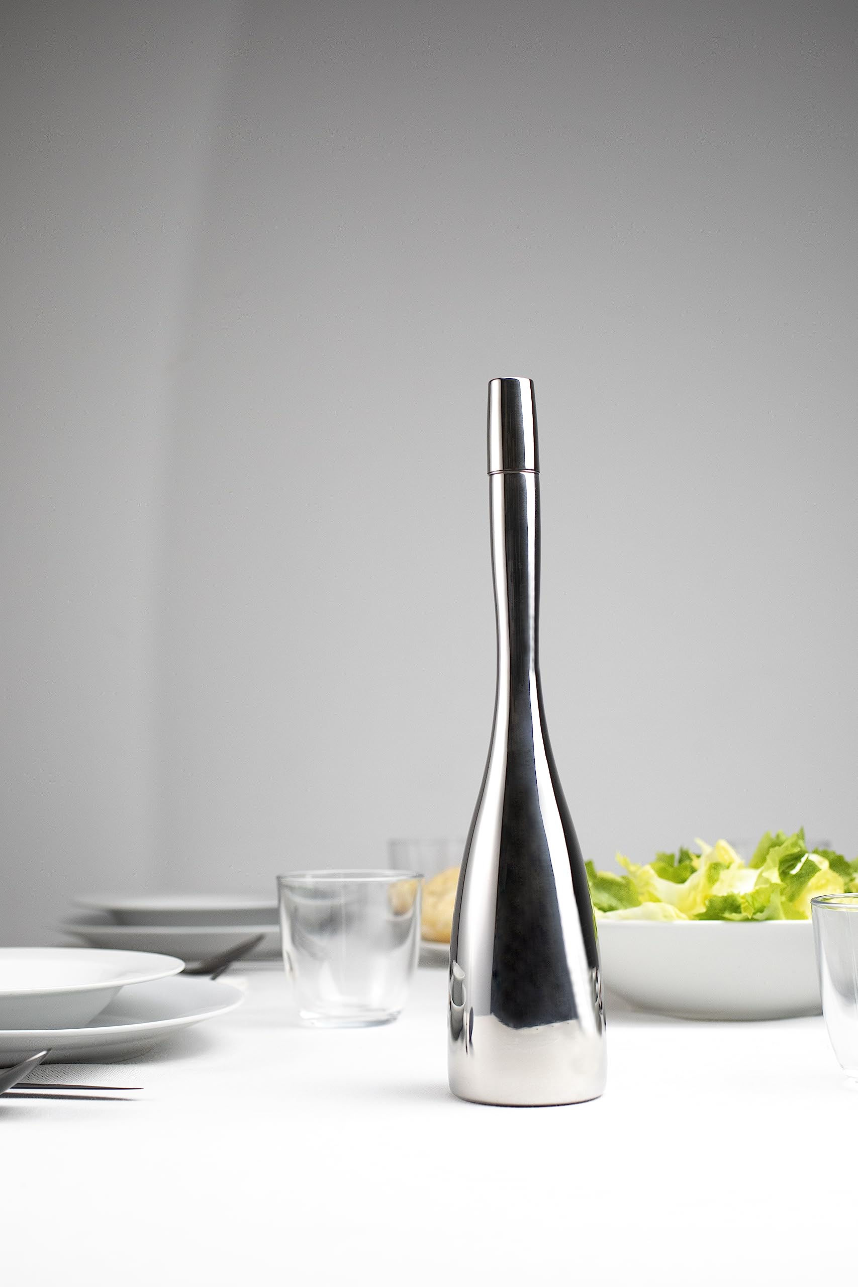 Barazzoni Knoblauch- und Öl-Set, bestehend aus Olly und Knoblauchpresse aus Stahl