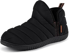 RockDove Men's Bootie Slippers for Camping & Hiking - Indoor Outdoor Slippers with Non-Slip Sole and High-Density Memory Foam, Machine Washable