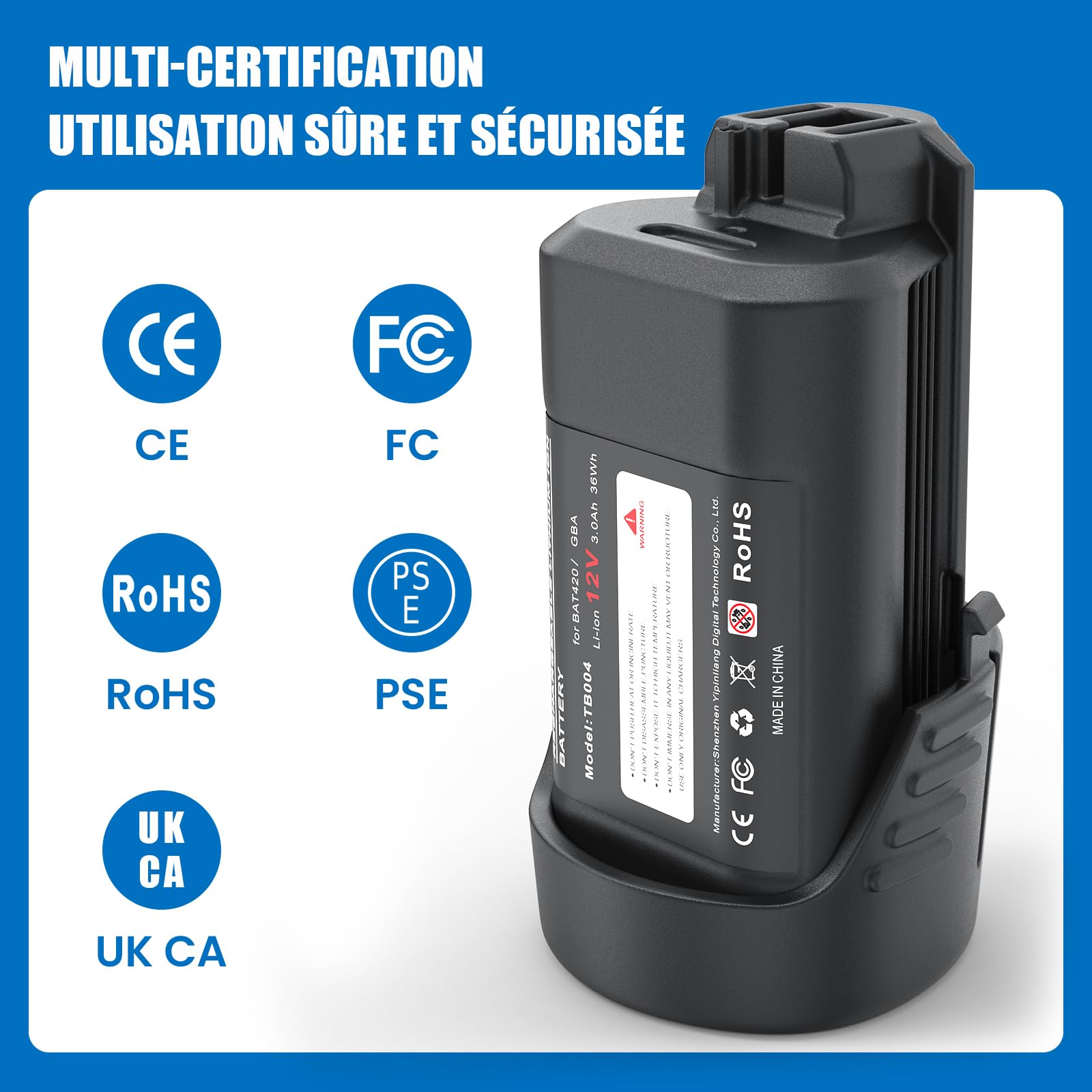 Batterie pour Bosch - Batterie 12V adaptée à Bosch - Bosch Professional - Batterie 12V... | bol
