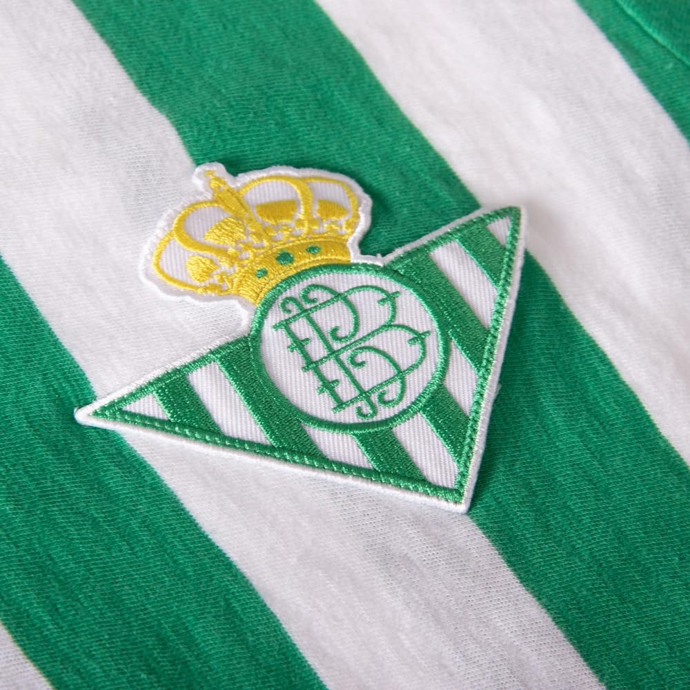Copa - Camiseta de Fútbol - Hombre - Real Betis 1958/59 - Retro - Manga Corta - Verde/Blanco - 100% algodón Flameado