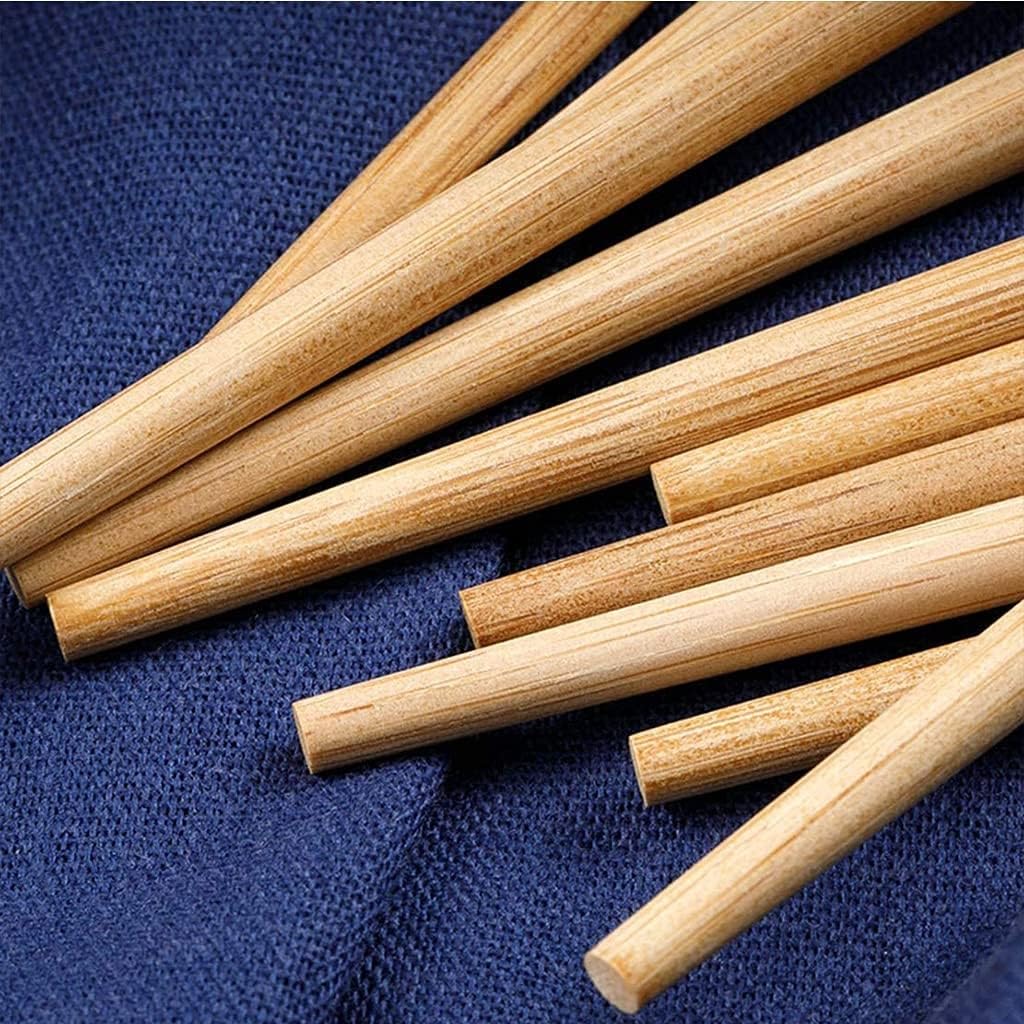 Juego de Palillos Chinos Aptos para lavavajillas, Palillos Chinos con Caja, Juego de Regalo de Palillos Chinos de bambú, 20 Pares de Palillos Chinos de Madera Reutilizables(1)