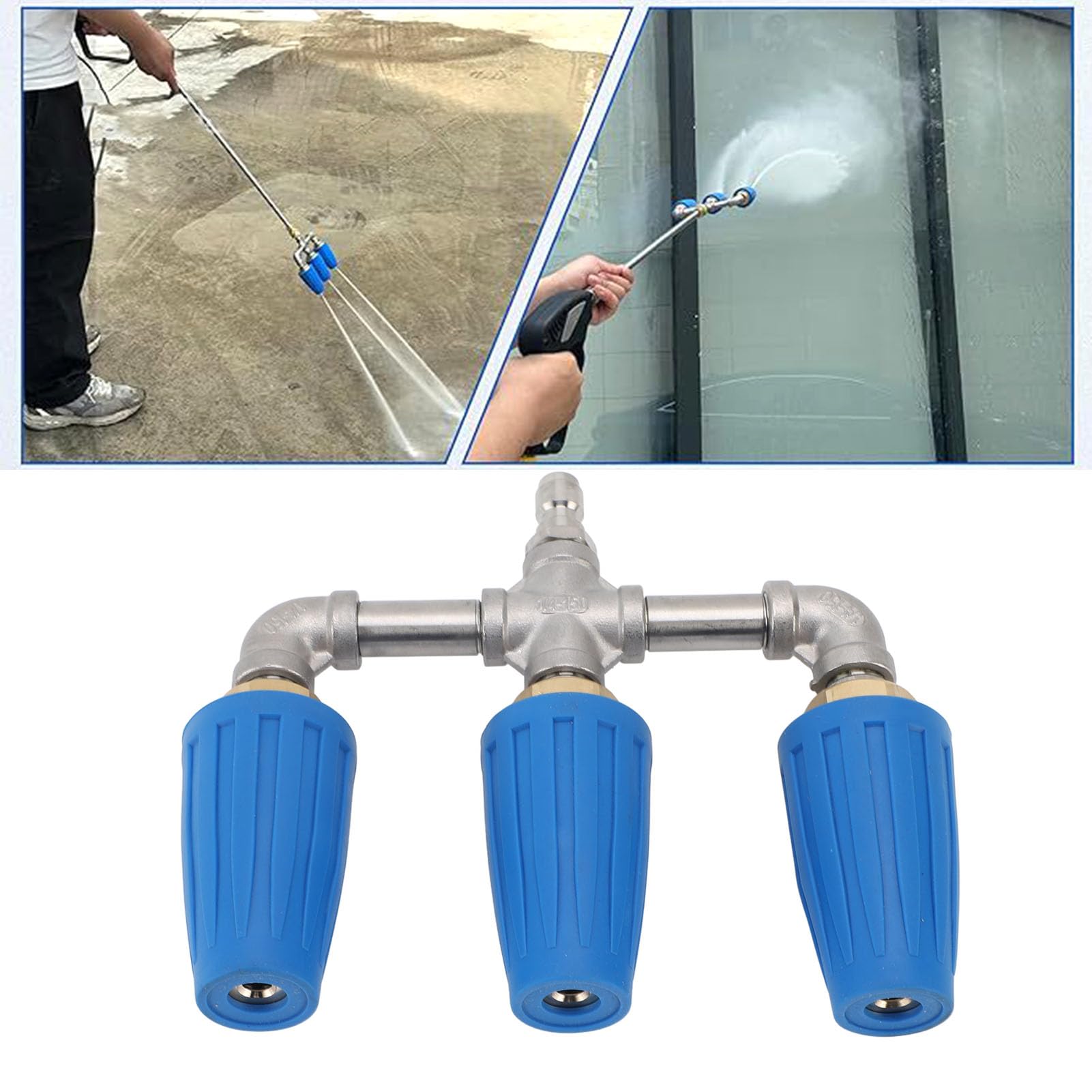 Diyeeni Ugello per Idropulitrice Rotante Triplo 4000PSI, Ugello Rotante