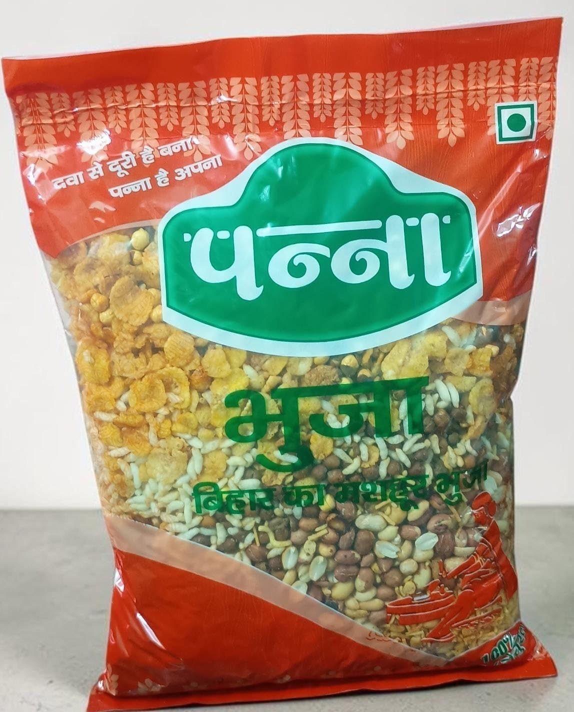 Panna Mix Bhunja - Authentic Bihar Special Roasted Snack | Traditional Bihari Mixture | Oil-Free & High Protein | Healthy Roasted Namkeen 920 gm Puffed Rice, Pouch mudhi mixture jhalmuri chanachur-image-46