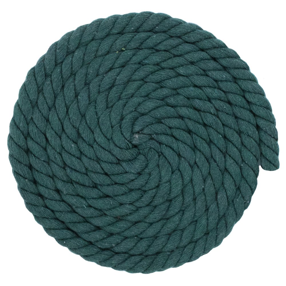 Corda In Cotone Naturale Intrecciata A 3 Fili – Morbida E Resistente Per Macramè, Artigianato, Decorazioni – Verde Lime, 1/4 Di Pollice X 10 Piedi - 4
