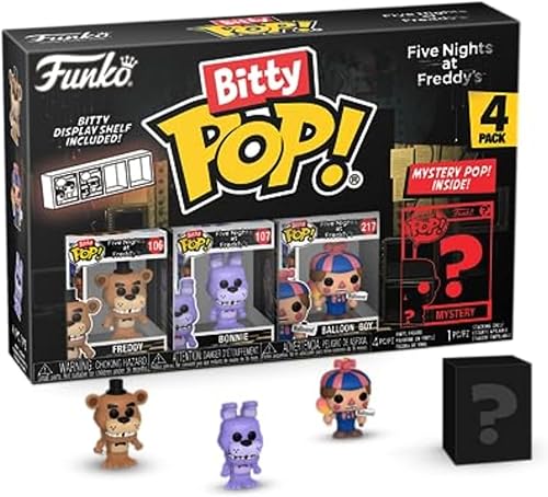 Funko Bitty POP! Five Nights at Freddy's (FNAF)- Mini figura misteriosa de Freddy y una sorpresa, coleccionable de 0.9 pulgadas (0.9 in), idea de