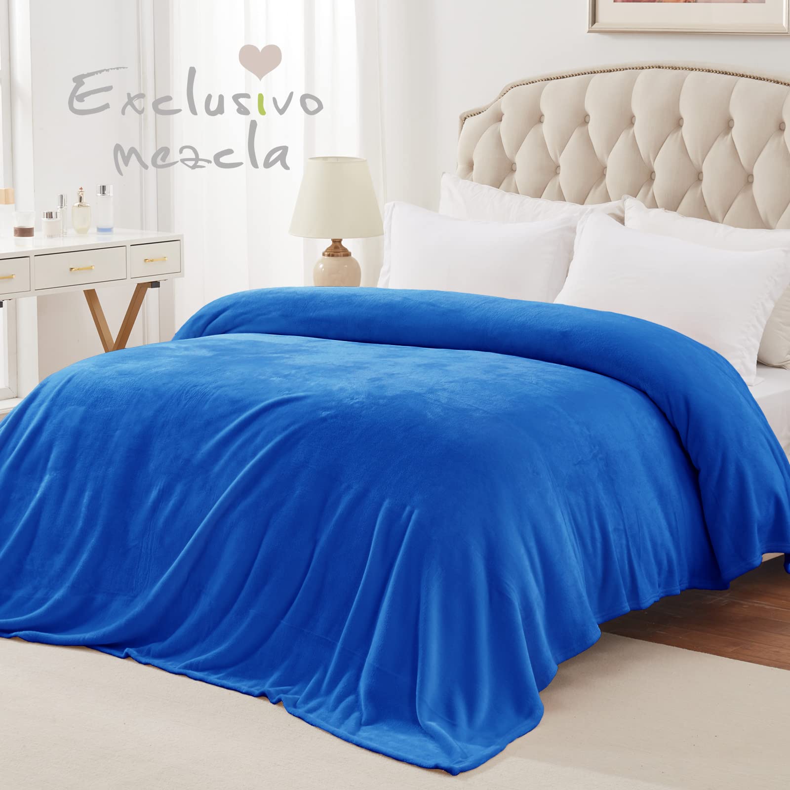 Exclusivo Mezcla Fleece Blanket Double Size for Bed Super Soft and Warm, All Season Use, Cozy, Plush, Lightweight, 150x200 CM - Image 2