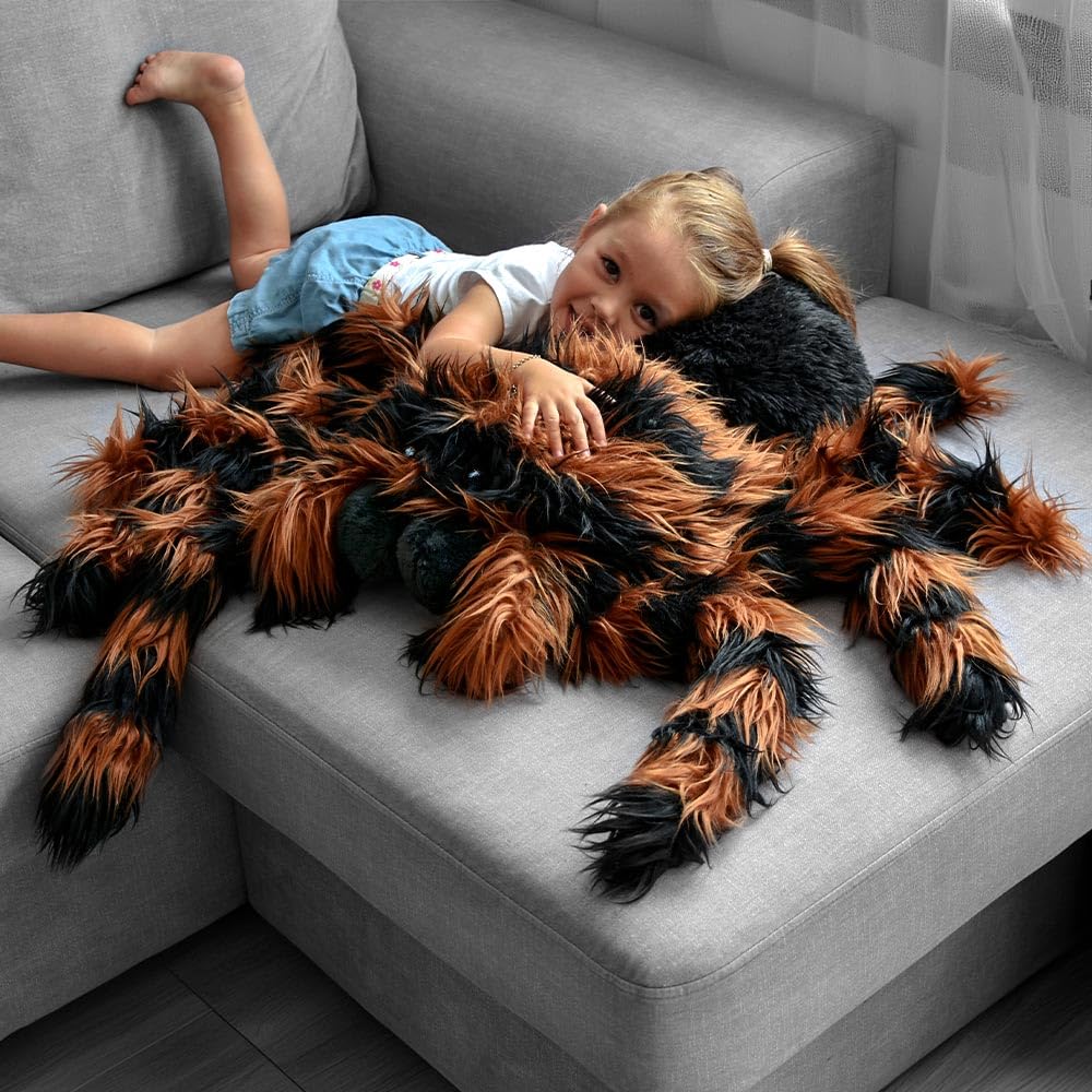Mikamax Reuzen Vogelspin Pluche XXL - 85 Cm Giant Tarantula Knuffel