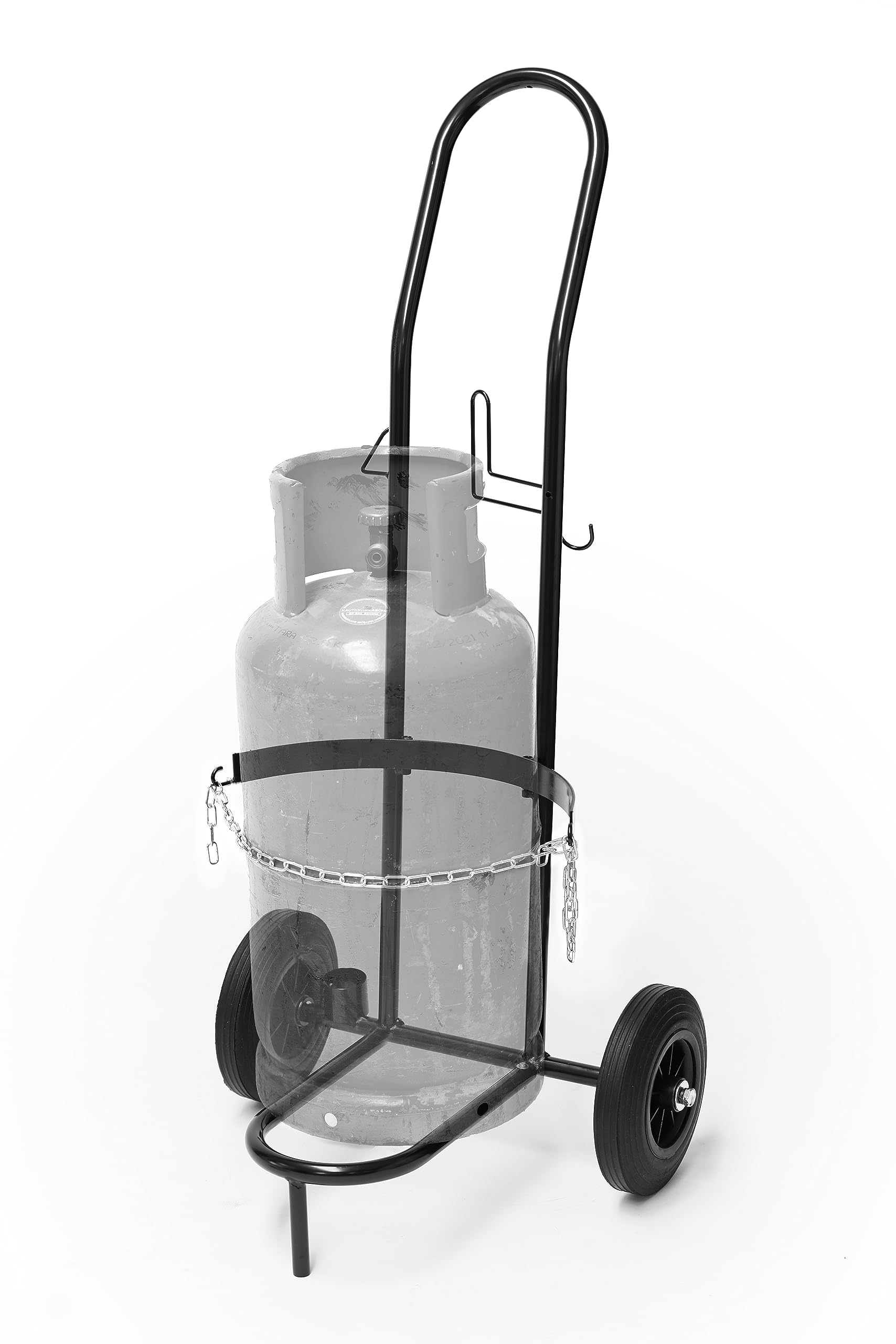 ROTHENBERGER Industrial Abflammgerät Anwärmbrenner Unkrautvernichter PREMIUM Piezo inkl. 5m Gasschlauch mit Transportwagen | Sackkarre und Propangasflasche 11 kg (leer)
