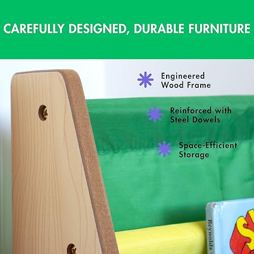 Miniatura 10 de Tot Tutores WO697 Colección de amigos librería de almacenamiento en bastidor de libros para niños blanco rosa y púrpura Madera NaturalPrimario