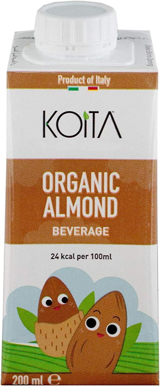 Koita Organic Almond Milk (200ml) PlantBased, Vegan, Non GMO, Shelf