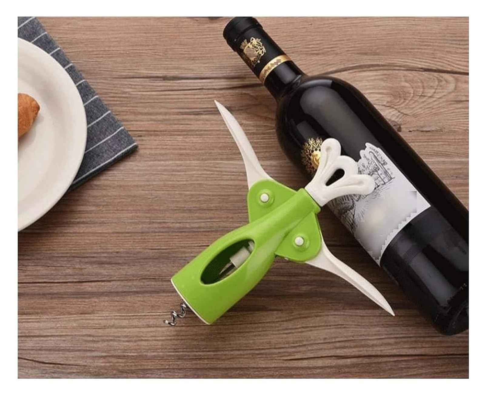 sacacorchos, Abridor de vino, camareros, sacacorchos, corcho y tapa de cerveza, removedor de abridor de botellas