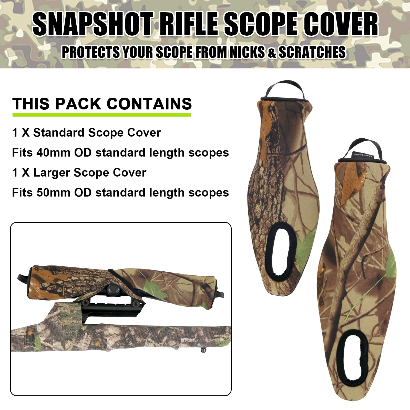 Amazon.co.jp: HUNTPAL スナップショットライフルスコープカバー