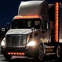 Vista 4 de Tallew 10 luces LED de remolque de 2.5 pulgadas, 2 diodos, impermeables, para remolque, marcador lateral, señal ovalada, luces de circulación