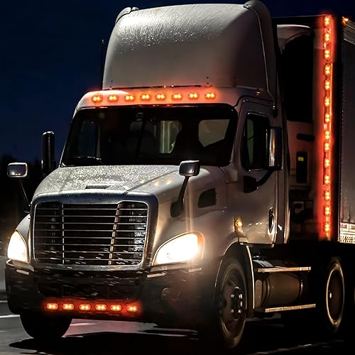 Miniatura 4 de Tallew 10 luces LED de remolque de 2.5 pulgadas, 2 diodos, impermeables, para remolque, marcador lateral, señal ovalada, luces de circulación