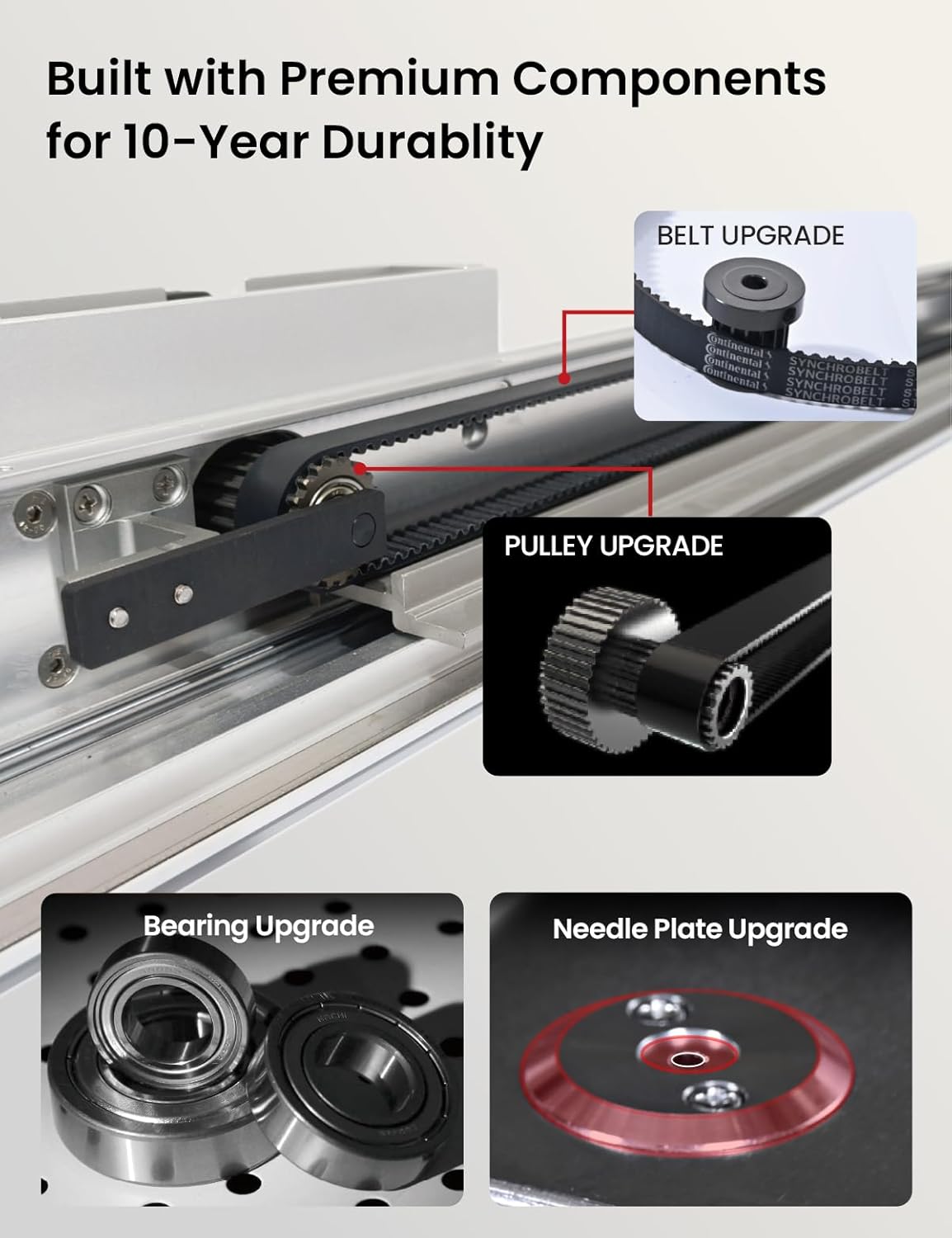 BAi The Mirror 15 Needle 20"x14" Large Area Commercial Embroidery Machine,1200 SPM High Speed & 850 SPM on Hat,Institch OS5 Intuitive Control,Software included Wi‑Fi/USB Transfer