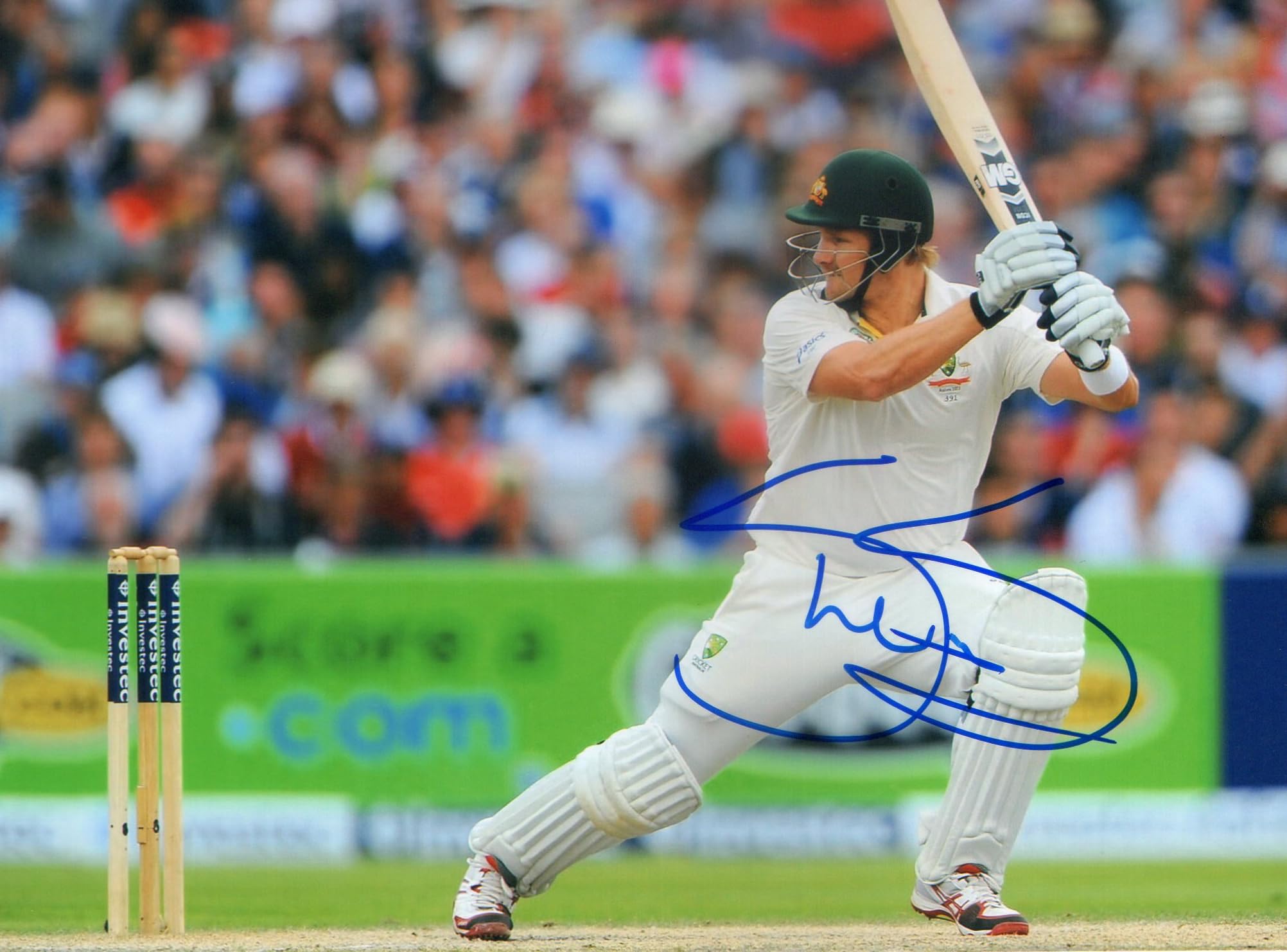 5x7 Inches Original Autographed Photo of Australian Crickter Shane Watson-image-42