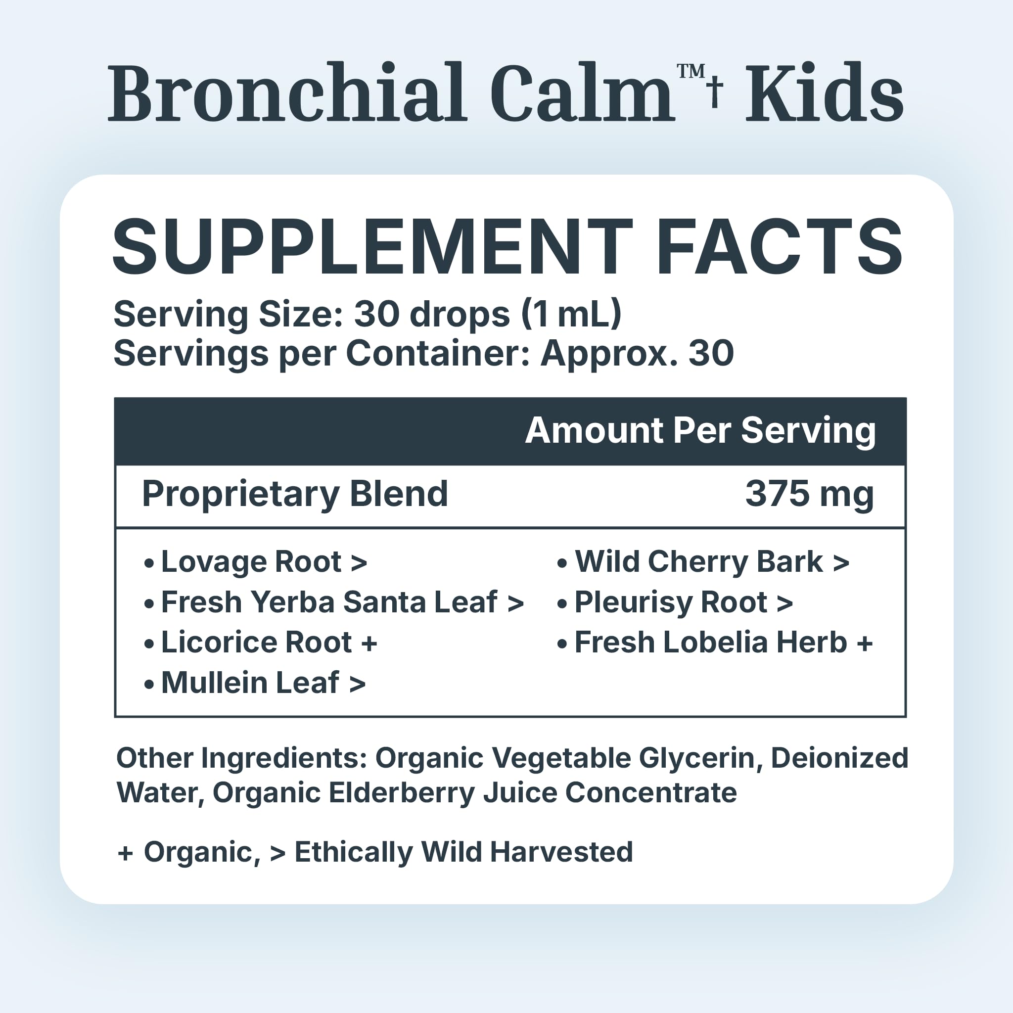 Kids Cold, Flu & Allergy Support — Bronchial Calm — Herbal Immune Liquid Drops for Babies, Toddlers & Children — Natural Cough Care — Drug-Free, Sugar-Free, Non-GMO, 1 fl oz — Amazon image 10