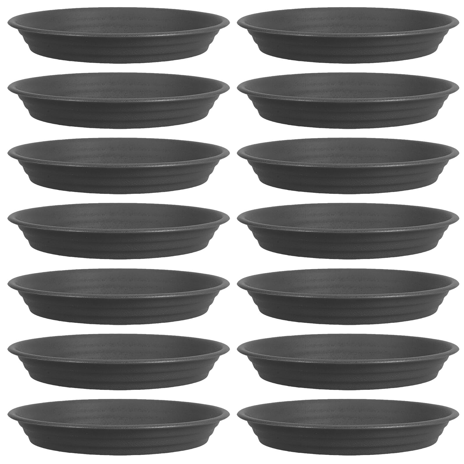 Kisangel 15 Platos para Macetas Redondos de Plástico Grueso Bandejas de Goteo para Plantas de 19 CM Soporte Resistente para Interiores y Exteriores Adecuado para Jardín Balcón y Hogar