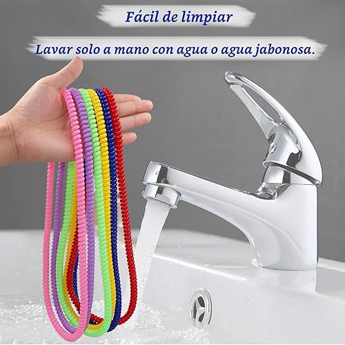 Miniatura 5 de Collar sensorial masticable para niños y niñas, paquete de 6 collares elásticos para masticar para niños con autismo, TDAH y SPD, ayuda motora oral
