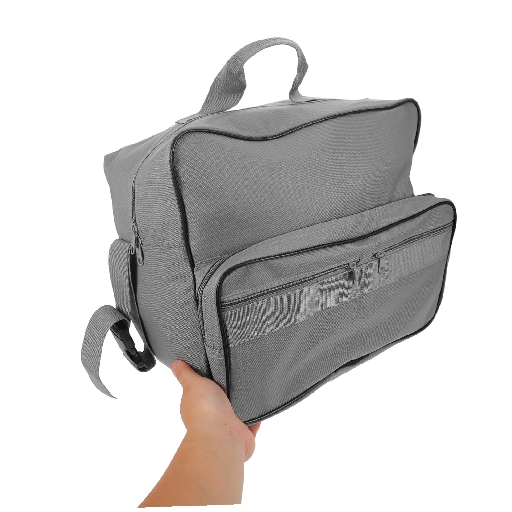 ibasenice Bolsa de Almacenamiento para Silla de Ruedas Mochila Grande para Andadores y Cochecitos con Múltiples Compartimentos para Mayores y Viaje Diseño Ligero y Práctico Gris
