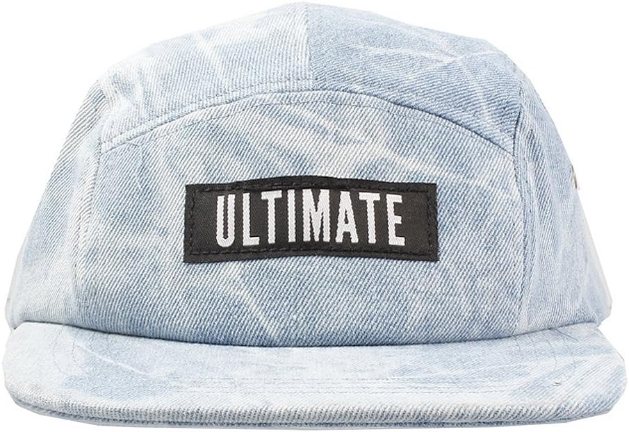 Accessoryo Unisex Pale Denim Acid Wash Effect Five Panel Cap