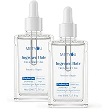 Ingrown Hair Treatment Oil for Women V Soothes Redness & Prevents Razor Bumps - After Shave Treatment Oil for Bikini Area, Legs, Underarm and Arm - 80ML-Pack 2