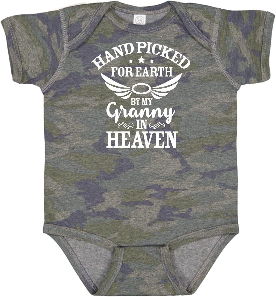 inktastic Handpicked for Earth By My Granny in Heaven with Angel Baby Bodysuit