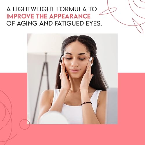 Miniatura 2 de Florivera Elixir para ojos alisadores  Crema de ojos para ojeras e hinchazón  Crema diaria para arrugas para ojos, tratamiento de cuidado de la piel