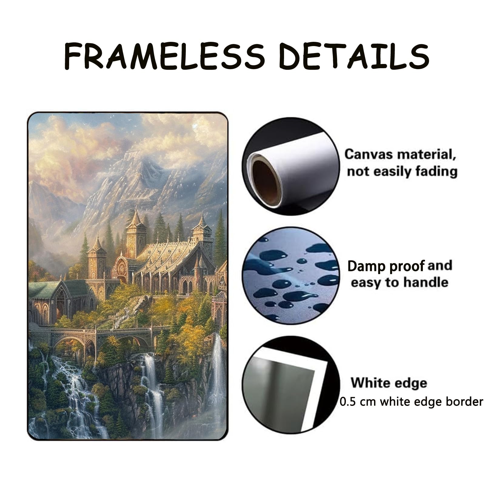 Amazon.com: Medieval Castle Wall Art Castle Landscape Poster