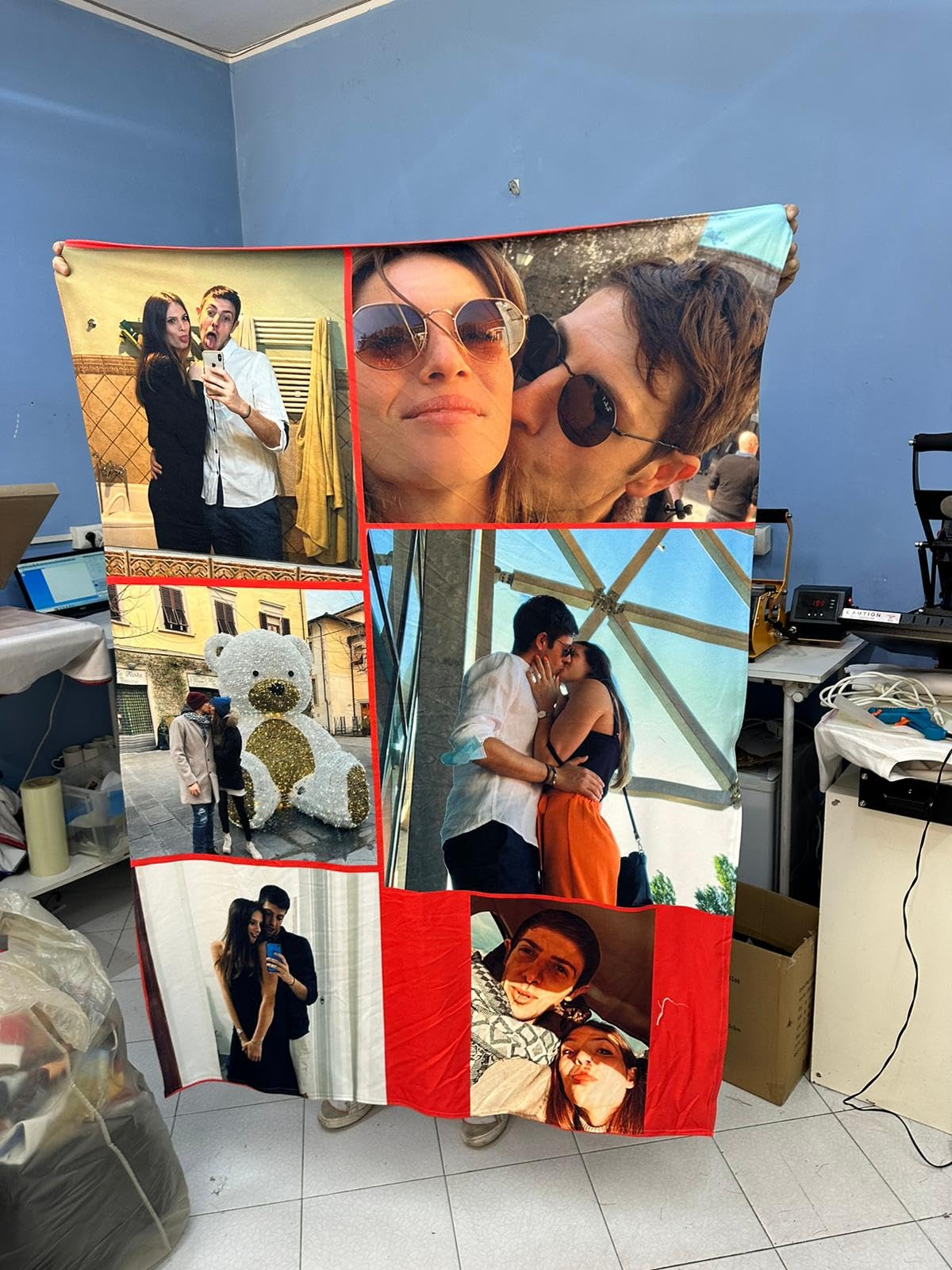 Plaid Personalizzato Con Foto - Coperta In Pile Morbida, Stampa Alta Qualità, Idee Regalo Per San Valentino, Anniversario, Coppie - 3