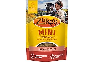 Zuke's Mini Naturals Soft Dog Training Treats - Irresistible Salmon Flavor