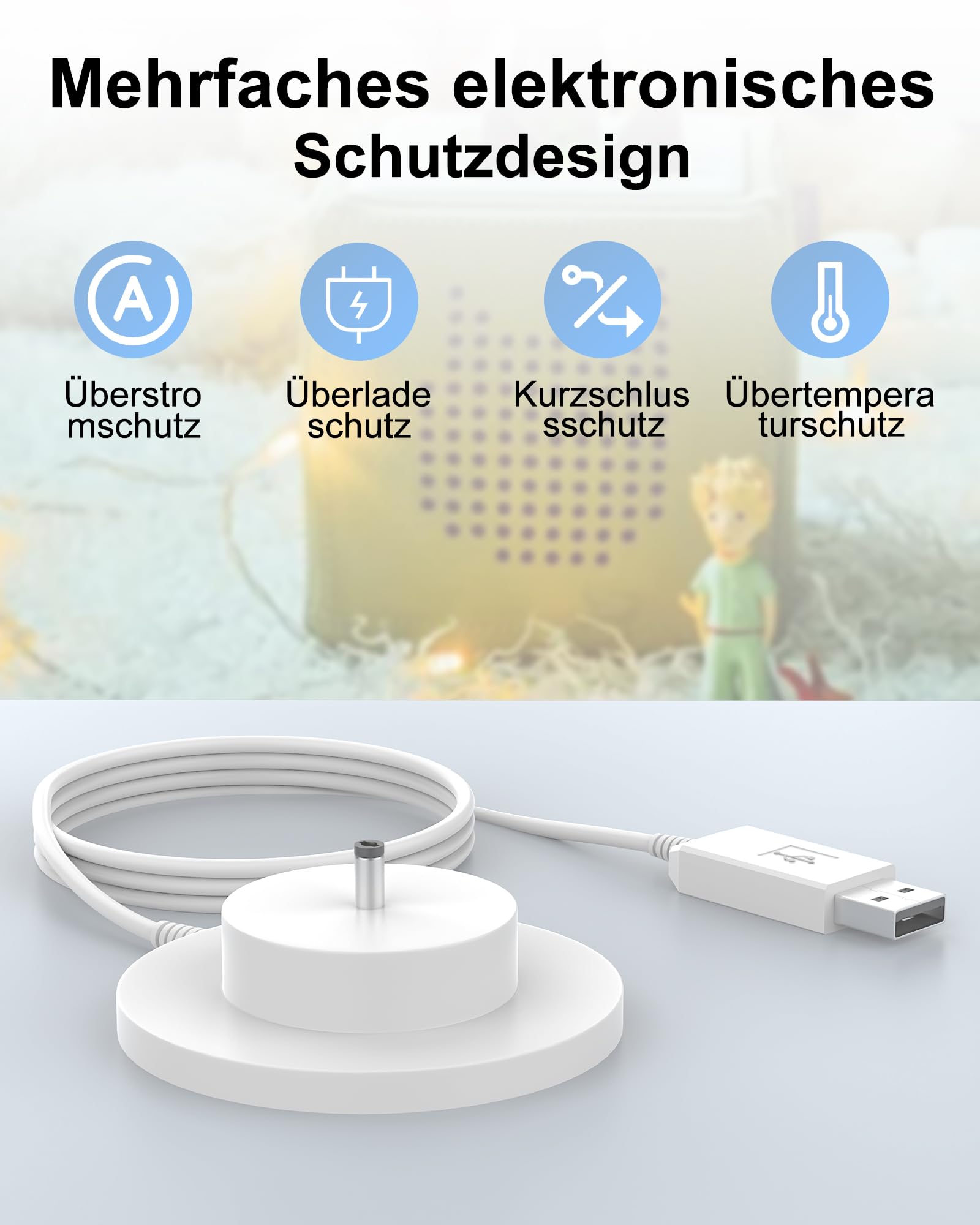 Station Charge Toniebox 9V Originale - Câble USB 1.8m - Charge Sans Fil Pour Enceinte Tonie