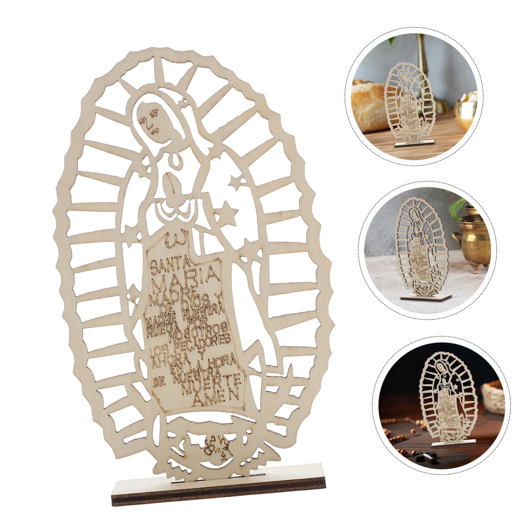 16stücke Teiliges Holz-taufe Tischmittelstück Für Katholische Feierlichkeiten Elegante Religiöse Dekoration Für Tauffeiern Und Hochzeiten Langlebig Und Kunstvoll Gestaltet