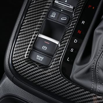 AntBooBoo for Honda CRV 2023 2024 2025 Gear Shift Protective Panel, Sporty Carbon Fiber Grain Interior Cover Trim Accessory for CR-V CR V LX EX EX-L, Sport Hybrid, Sport Touring Hybrid- Carbon