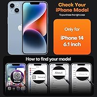 Vista 228 de TAURI Funda magnética 2 en 1 transparente para iPhone 14 Pro, compatible con Magsafe [no amarillenta] con protector de pantalla, protección de grado