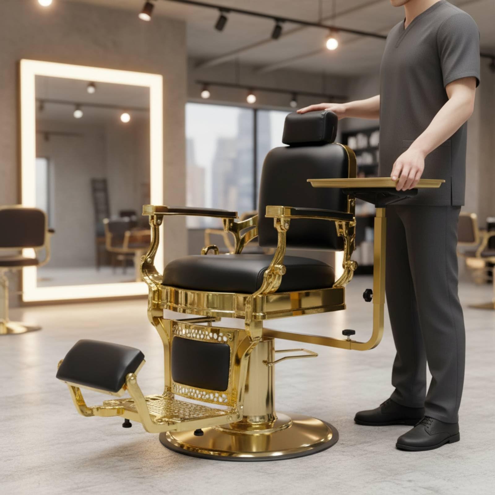 Salon Aufbewahrungstablett Friseureinsatz Werkzeugablage Gerätehalter Serviceablage mit Stabiler Konstruktion Und Leicht zu Reinigender Oberfläche für Tägliche Nutzung Stylingbereich
