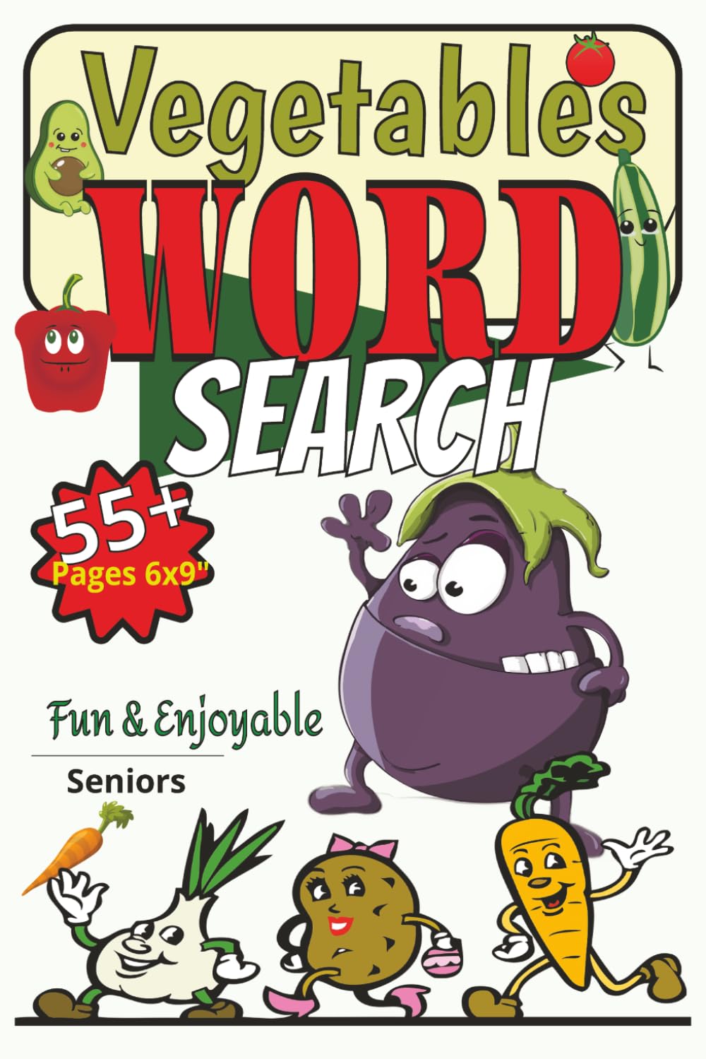 Vegetables word search: Word search, Puzzle, Seniors,