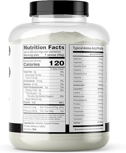 Miniatura 3 de It's Just! - 100% proteína en polvo de caseína, fabricado en Estados Unidos, sin sabores ni edulcorantes añadidos (sin sabor, 5 libras (paquete de