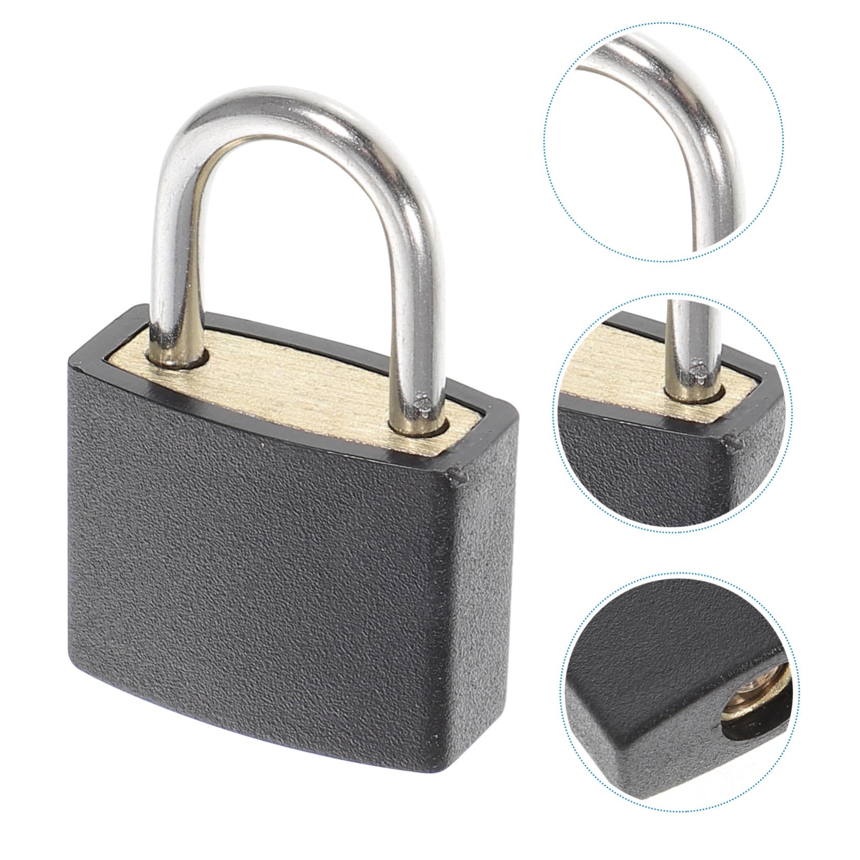 3 Set Piccolo Lucchetto Per Valigia Lucchetti Per Armadietti Da Palestra Valigia Zaino Piccoli Lucchetti Per Valigie Serrature Per Bagagli Acciaio Black 7 Pezzi * 3