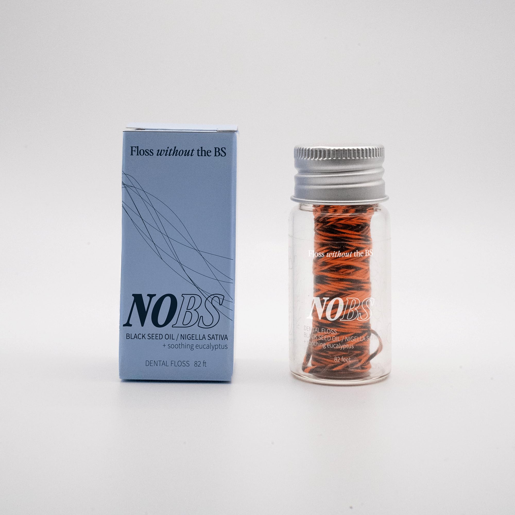 Silk Expanded Dental Floss - Nigella Sativa, Eucalyptus, Cruelty Free, Vegan, Sustainable Packaging