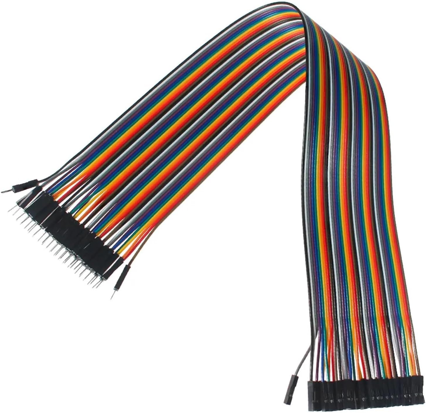 40PCS Line 40cm Female to Female, Male to Male, Male to Female DIY Electronics Wires Cables(Fe to Fe)
