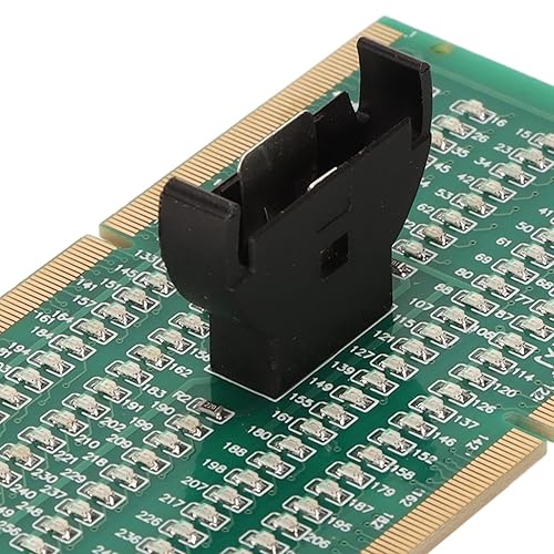 Miniatura 7 de Probador de memoria para laptop, ranura de memoria DDR5 hacia adelante y hacia atrás, tarjeta de prueba de ranura de memoria PCB con luz, material