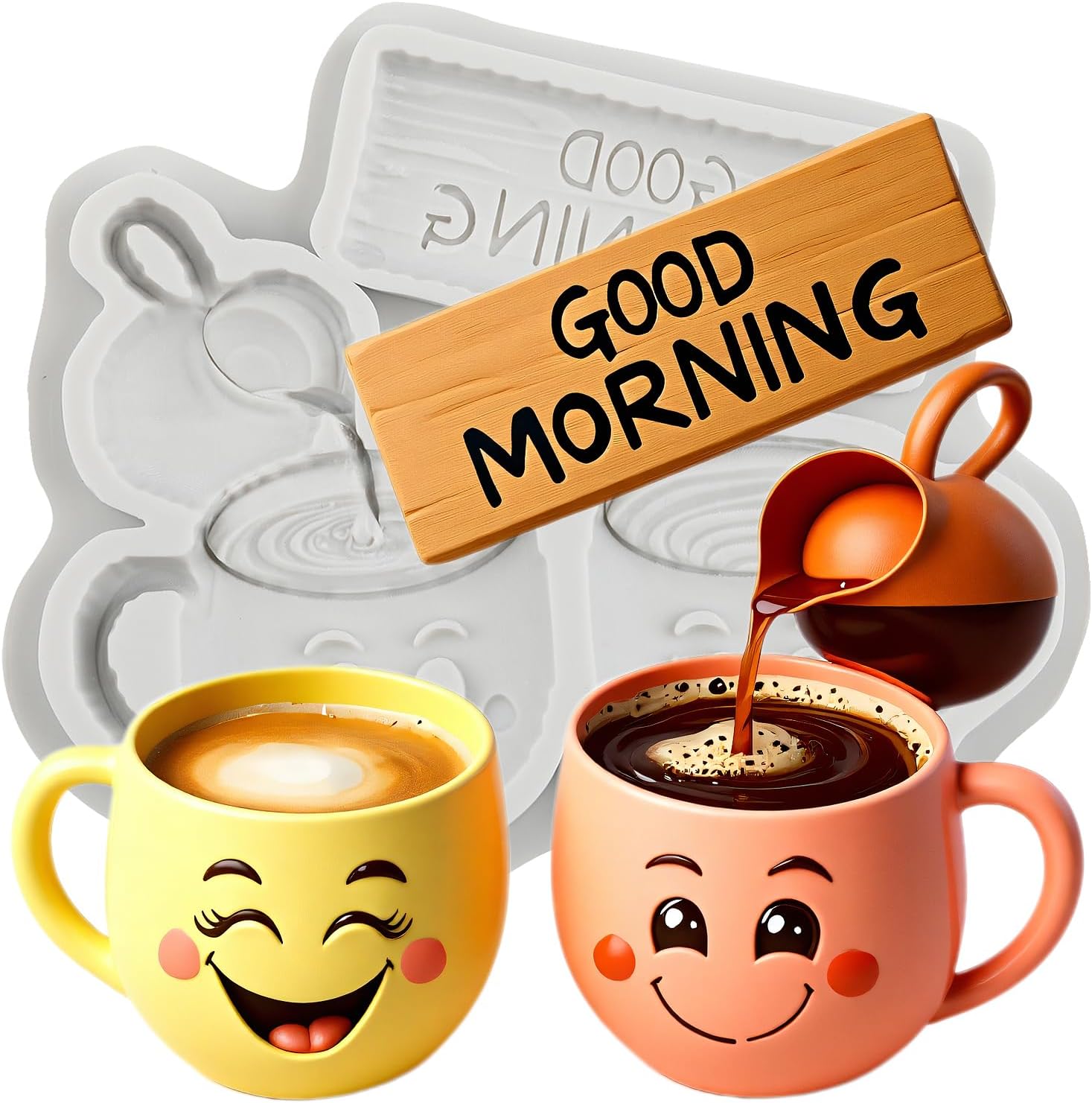 Coffee Cup Polymer Clay Mold Coffee Cup Silicone Molds