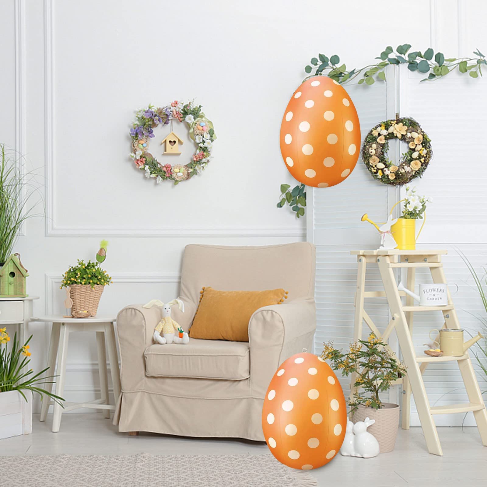 Riesige Ostereier XXL 40cm - Osterdeko Für Garten  Produktbild-Vorschau 8